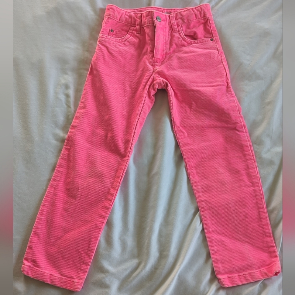 Carter's Corduroy Pants, US Size 5 Slim Fit, Girls, Bright Pink